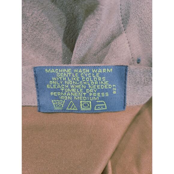 NWT Kenneth Cole Reaction 60's LS Button Down Dress Shirt Brown Faux Suede XL - Picture 6 of 6